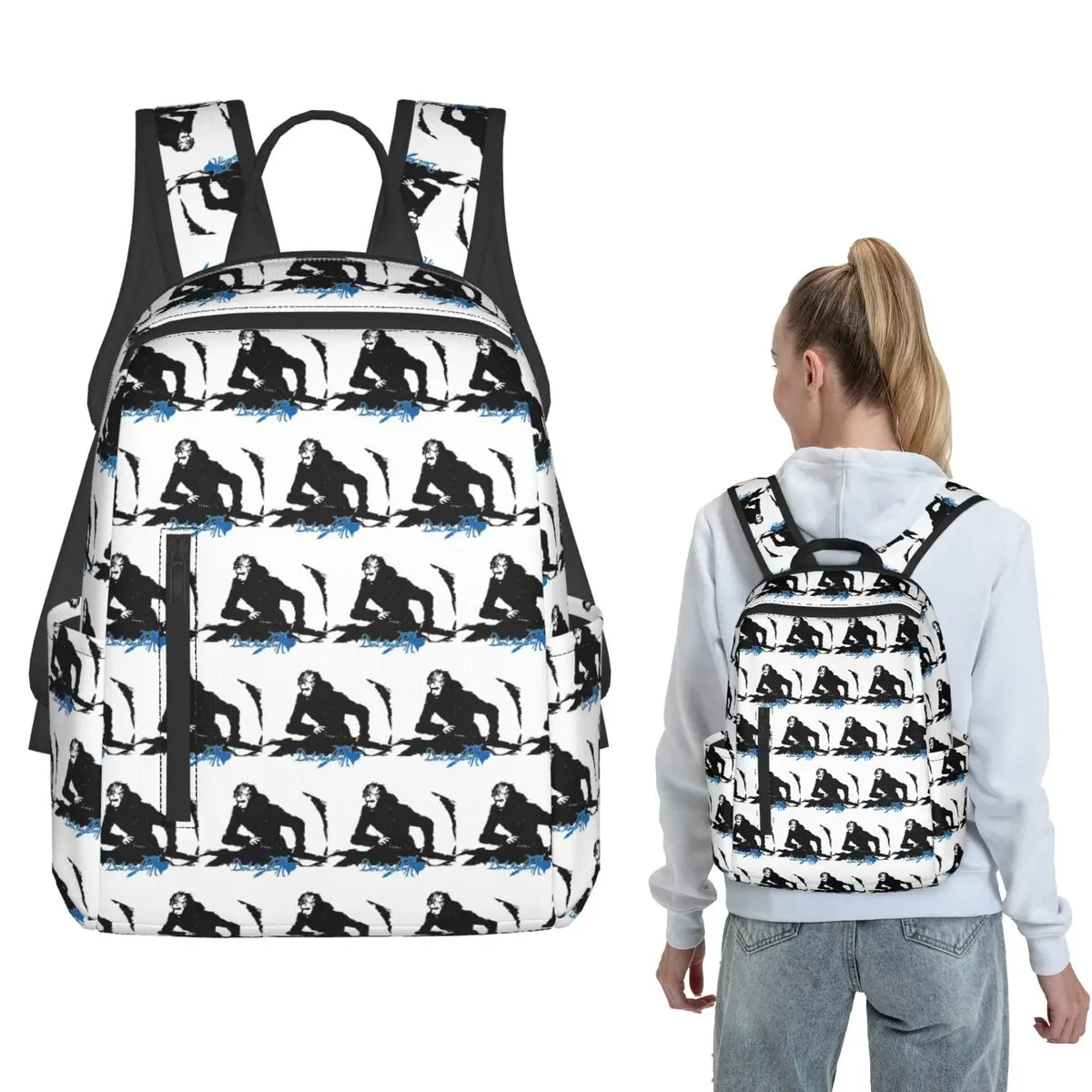 

Devil May Cry - Vergil Backpack Large Capacity Children BookBag School Bag Shoulder Bags for Men Women