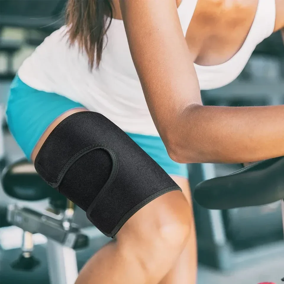 2026 Professional Sauna Thigh Trimmers for Women Sweat Thigh Bands Shaper Thigh Trainer Slimmer Wraps Adjustable Two Way Belt