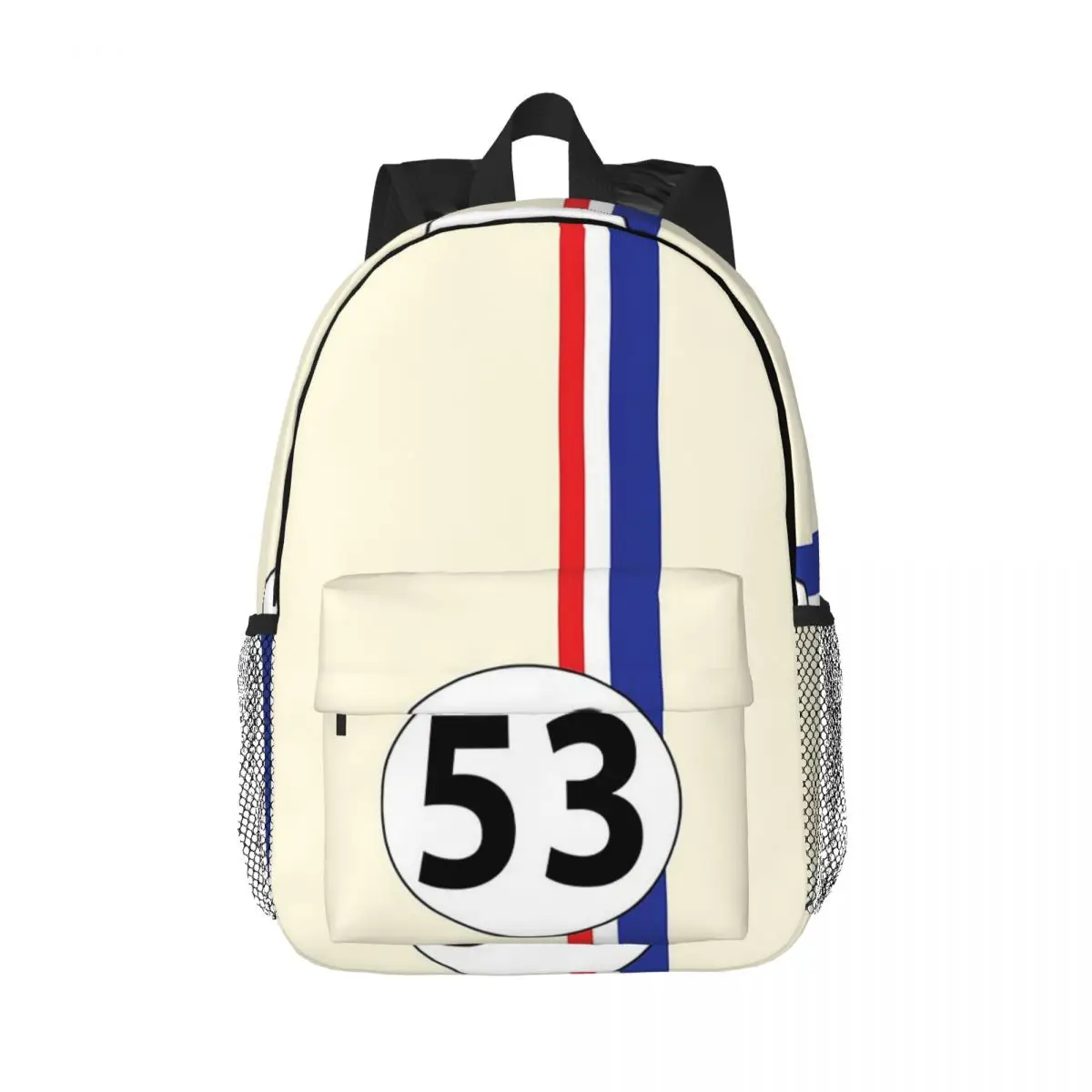 Herbie, Number 53 Backpacks Boys Girls Bookbag Casual Children School Bags Laptop Rucksack Shoulder Bag Large Capacity