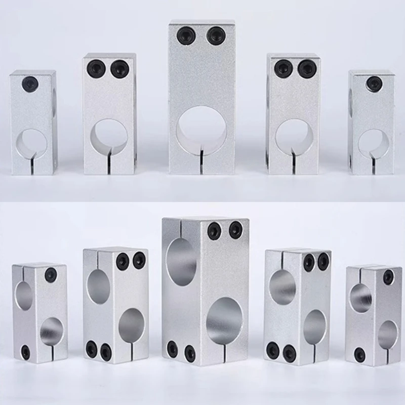 Steel Pipes Fixing Bracket Anodized 6061 Aluminum Rod Joiner Same-Size Perpendicular Clamp with Single-Screw Hold for M4YD