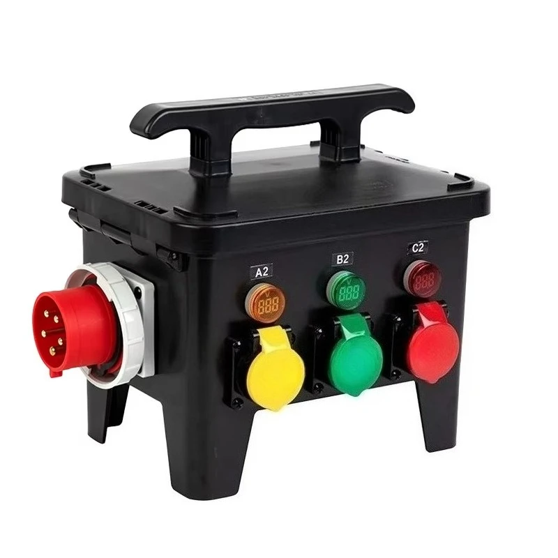Stage distribution box, lighting, sound, waterproof power supply, movable performance socket box