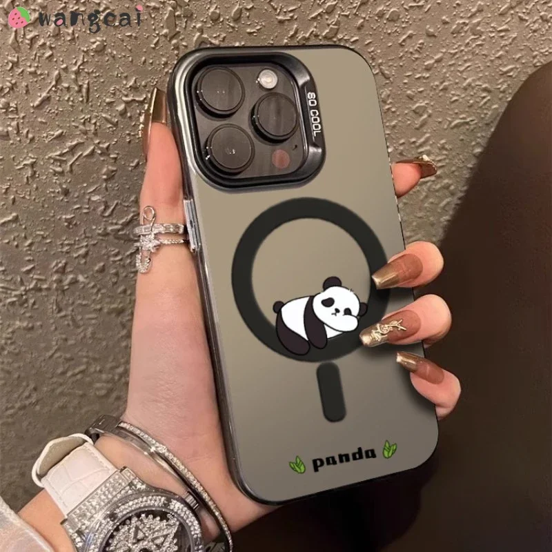 For infinix Note 40 30 Pro 12 Hot 40 Pro 40i 30 10 11 9 Play Zero 30 4G Phone Case Cute Panda Pattern Personality Soft Cover