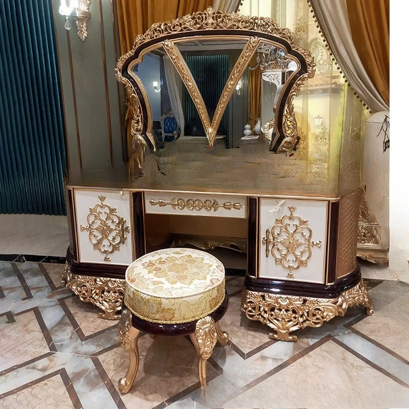 Italian French neoclassical fabric sofa, European-style villa court style large apartment living room luxury furniture
