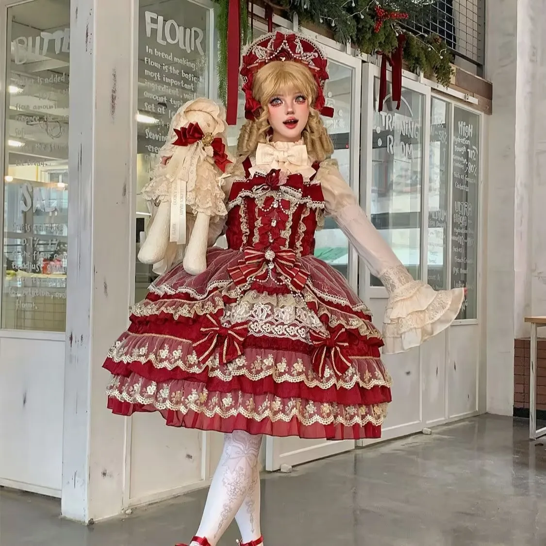 Victorian Gothic Dress Women Luxury Elegant Lolita Lace Ruffles Bow Wedding Y2k Dress Japanese Vintage Princess Party Dresses - Image 5