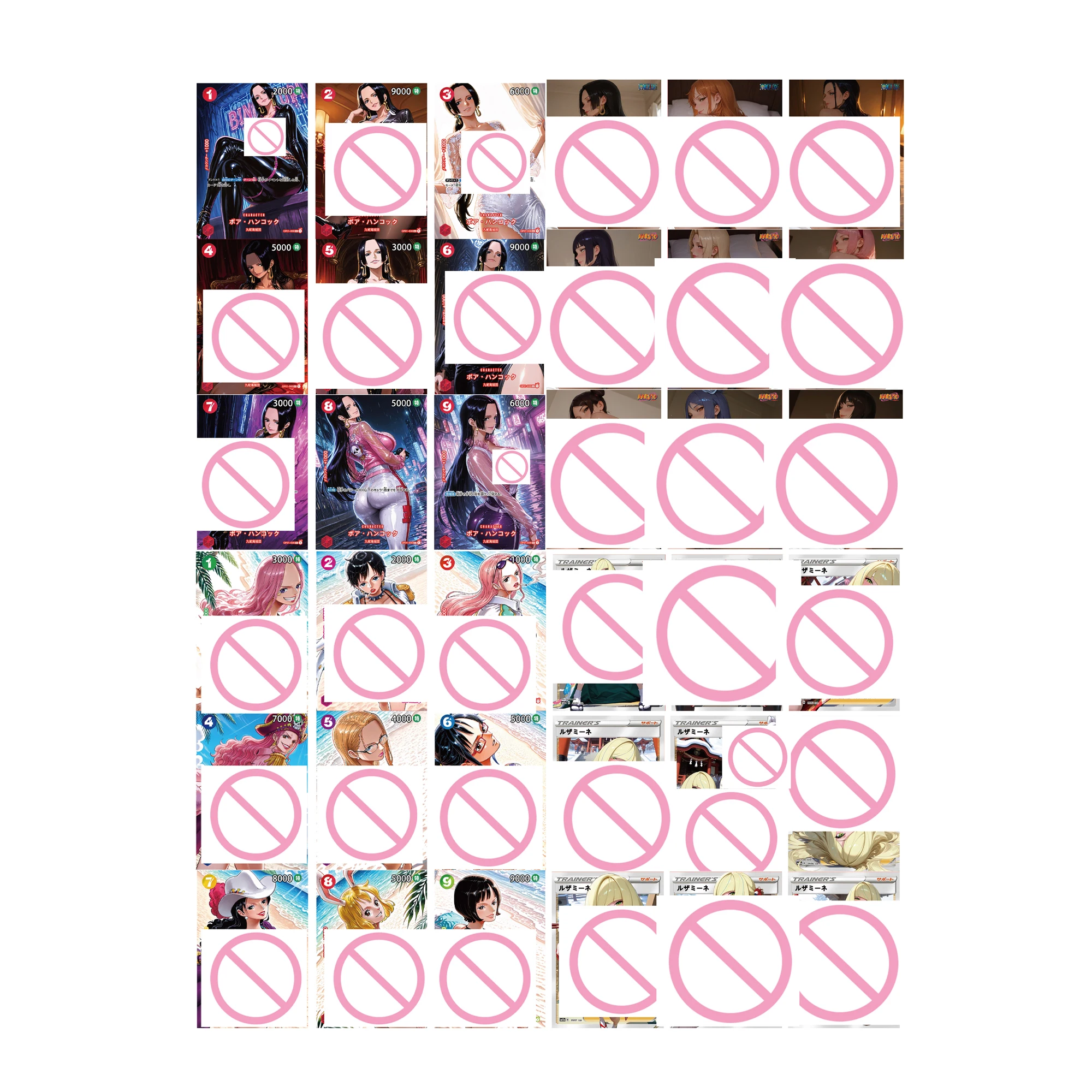 63X88Mm 9Pcs/set Diy Goddess Story Hyuga Hinata Tsunade Collection Card Refraction Color Flash Hancock Bonney Anime Cards Gift