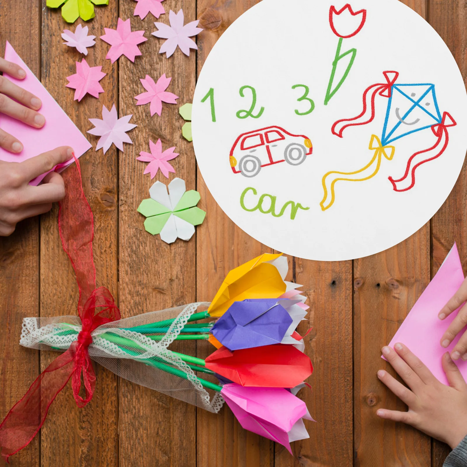 1pcs 1 Bag Of Colorful Card Paper Drawing Paper Diy Supplies Multi-Use Crafts Making Material Hand Crafting Paperboard For Art