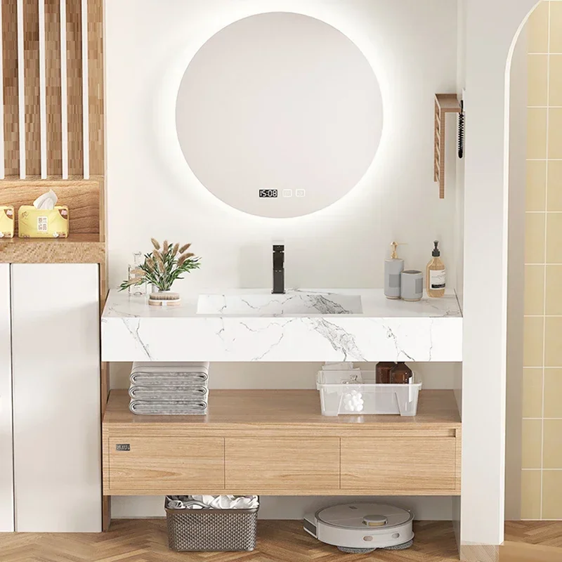 

Italian Design Bathroom Vanities Open With Sink Luxury Shelves Bathroom Vanities Multifunction Bathroom Fixture Spiegelkast LLBC