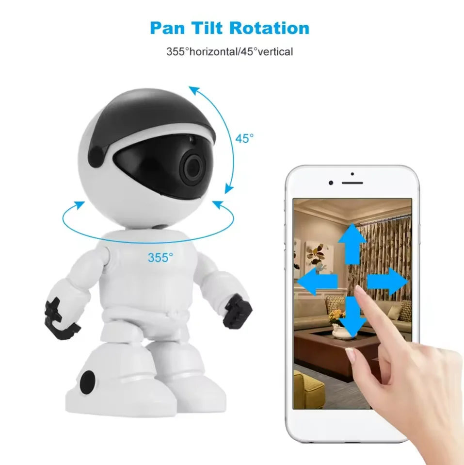 

1080P Robot IP Camera Security Camera WiFi Wireless 2MP CCTV Camera Smart Home Video Surveillance P2P Pets Baby Monitor