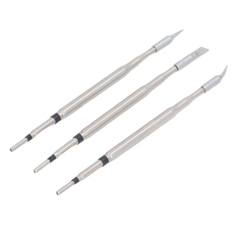 3PCS Set Soldering Iron Tip Set Red Copper Soldering Tips Replacement For SUGON A9 210 T21 210