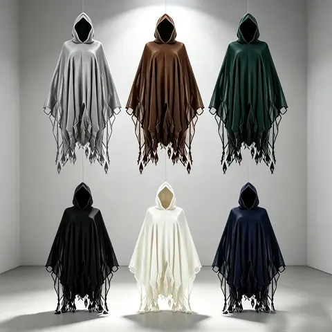 2026 Ghost Dementors Cosplay Costume Unisex Gothic Horror Zombie Vampires Hooded Capes Day Of The Dead Party Props Cloaks