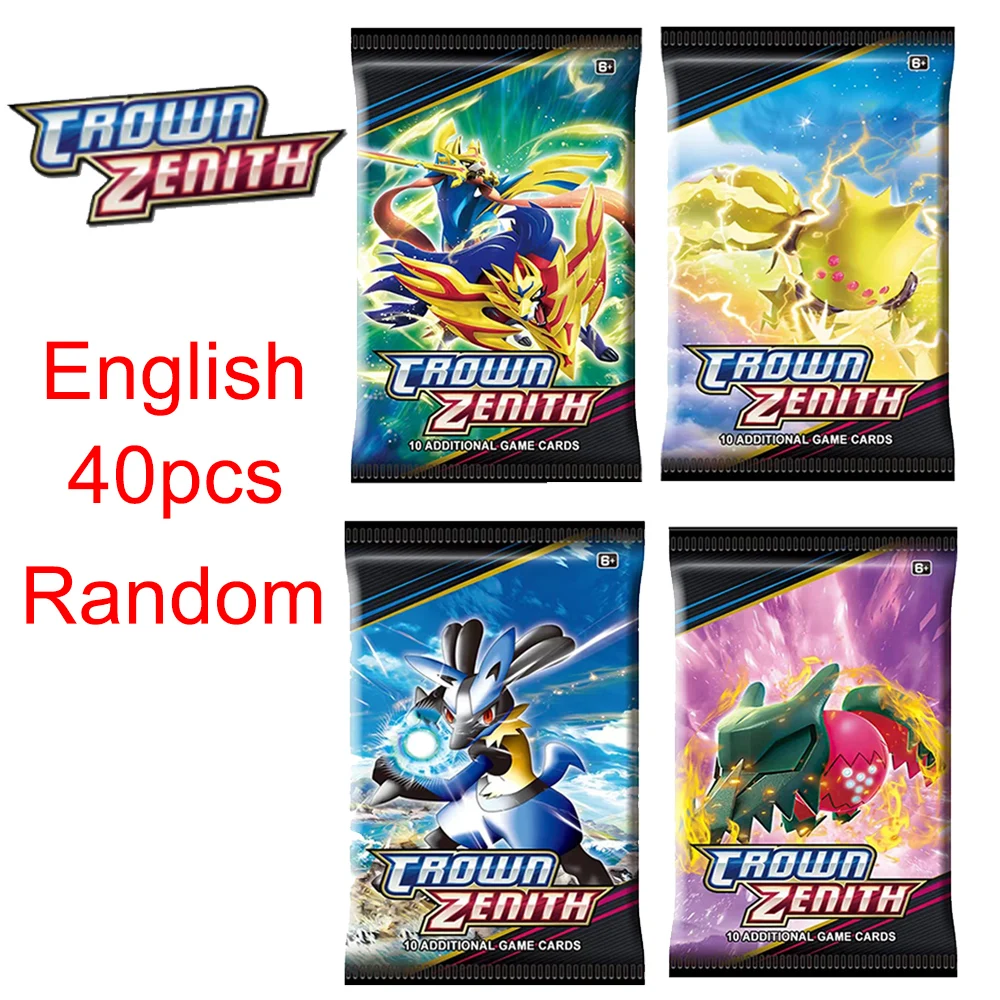 Paldean Fates Pokemon Cards, GX Tag Team, Vmax Energia, Shining Pokemon Card Game, Coleção de Negociação Cartões, 40 Pcs