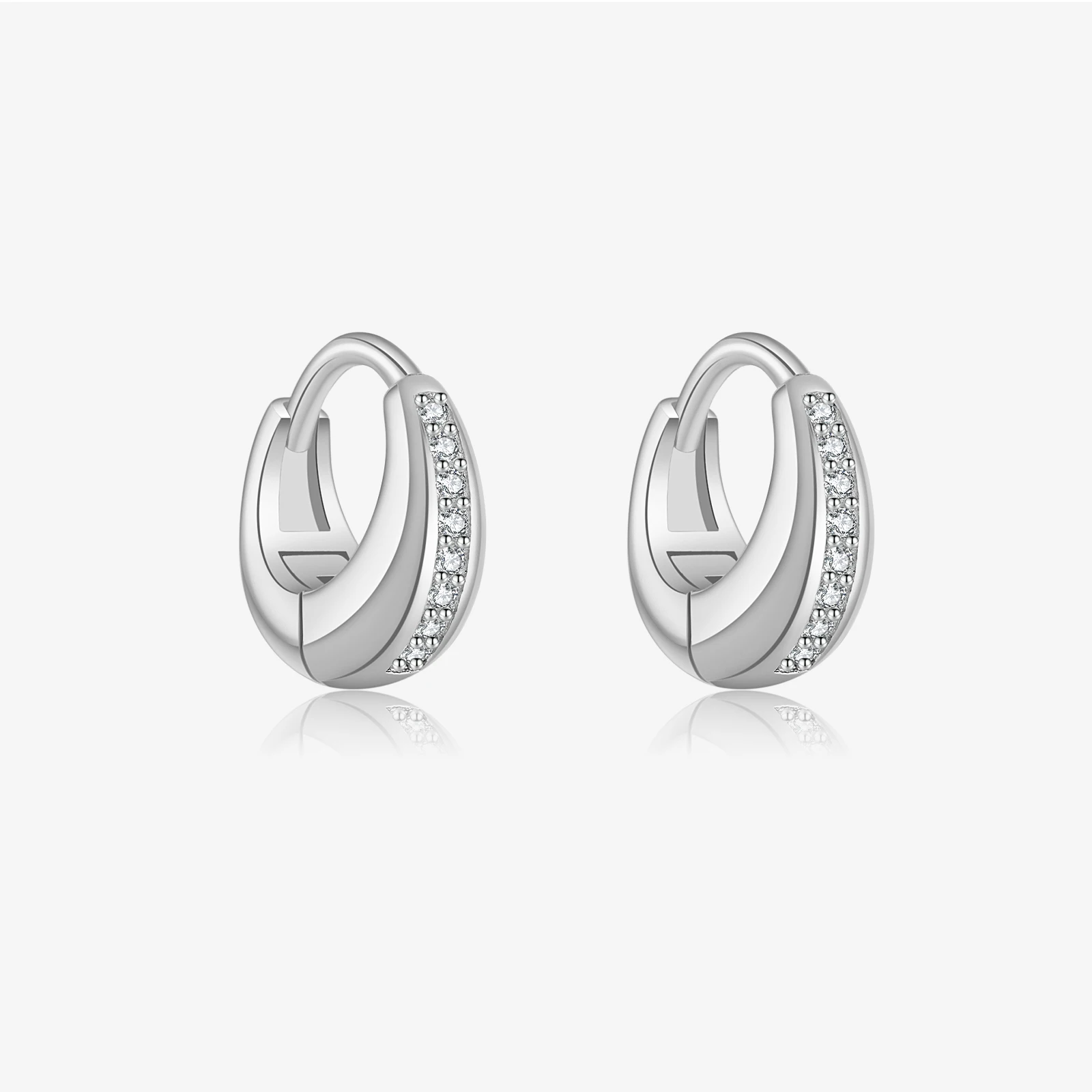 

VEWANT Women 925 Sterling Silver CZ Zircon Loops Thick Big Hoop Earring 2025 Luxury Party Vintage Fine Jewelry Gift