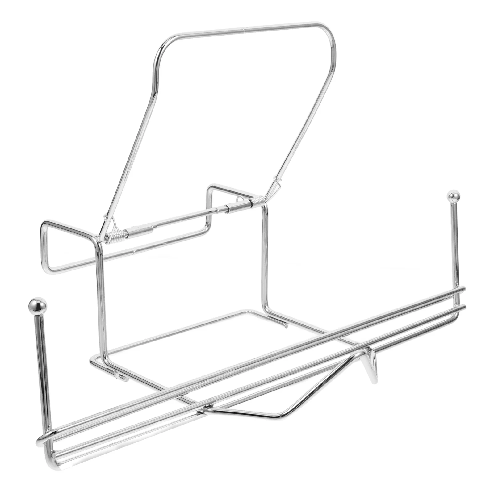 Suporte de aço inoxidável saco de compras titular dispensador prateleira sacos de plástico rolo mola gancho supermercado uso doméstico leve