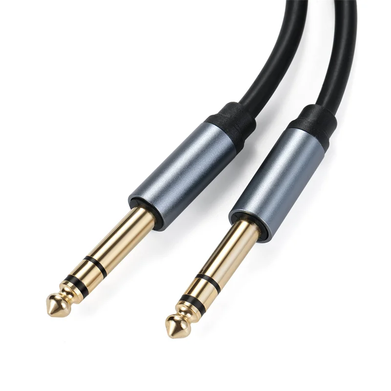 1/4 Inch TRS Instrument Cable Straight 6.35mm Male Jack Stereo Audio Interconnect Cord 6.35 mm Balanced Line 0.3m 1.8m 3m 5m 10m