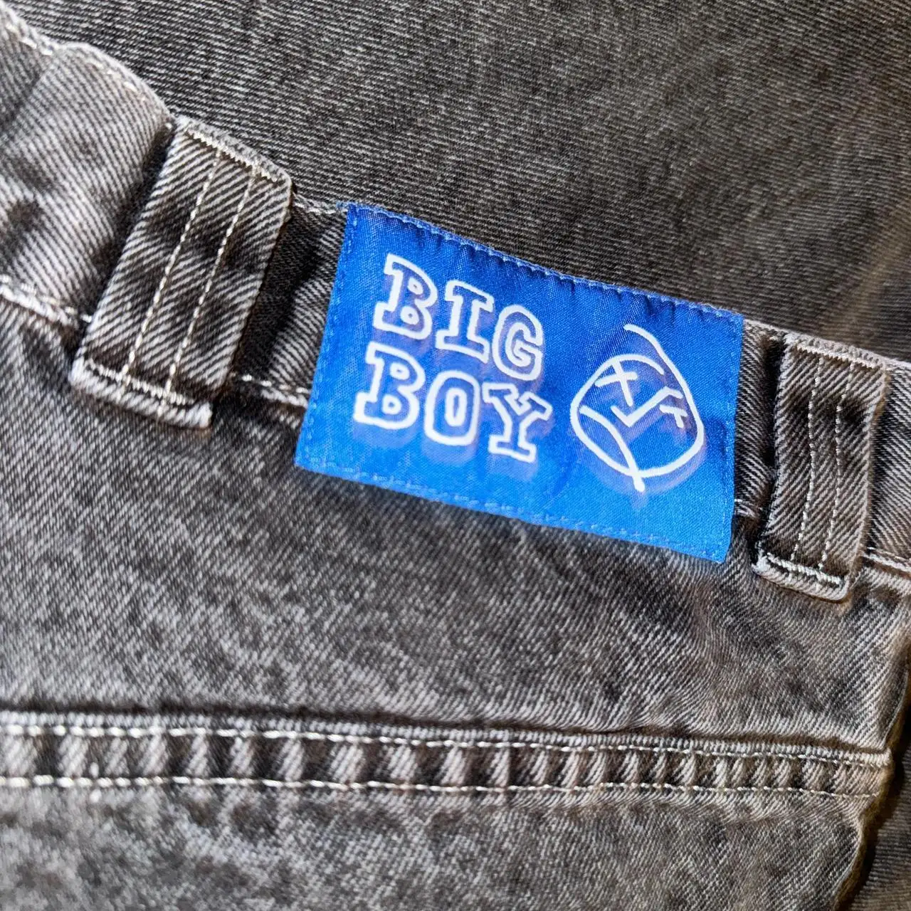 Polar Big Boy Jeans ricamo Y2k pantaloni Vintage Casual Hip Hop Streetwear Jeans larghi uomo donna Skate pantaloni abbigliamento uomo