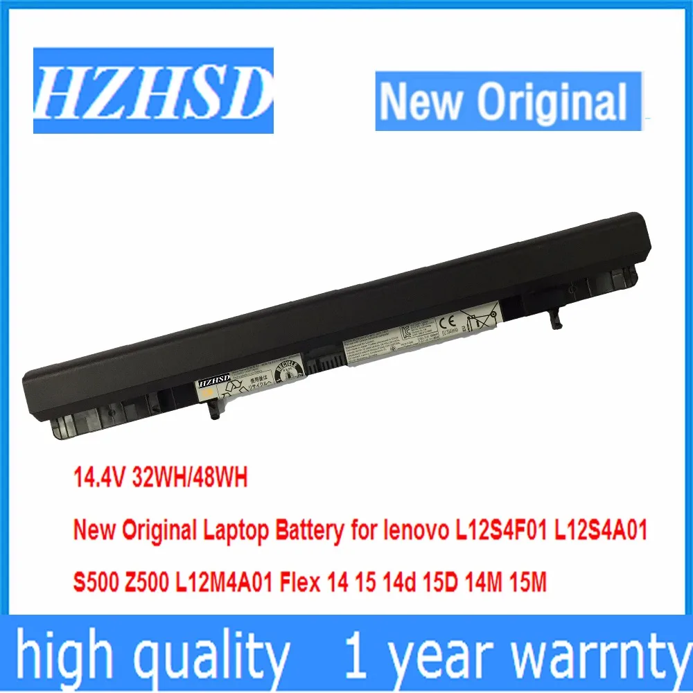 Nova Bateria do Laptop Original para Lenovo L12s4f01 L12s4a01 S500 Z500 L12m4a01 Flex 14 15 14d 15d 14m 15m 14.4v 32wh 48wh