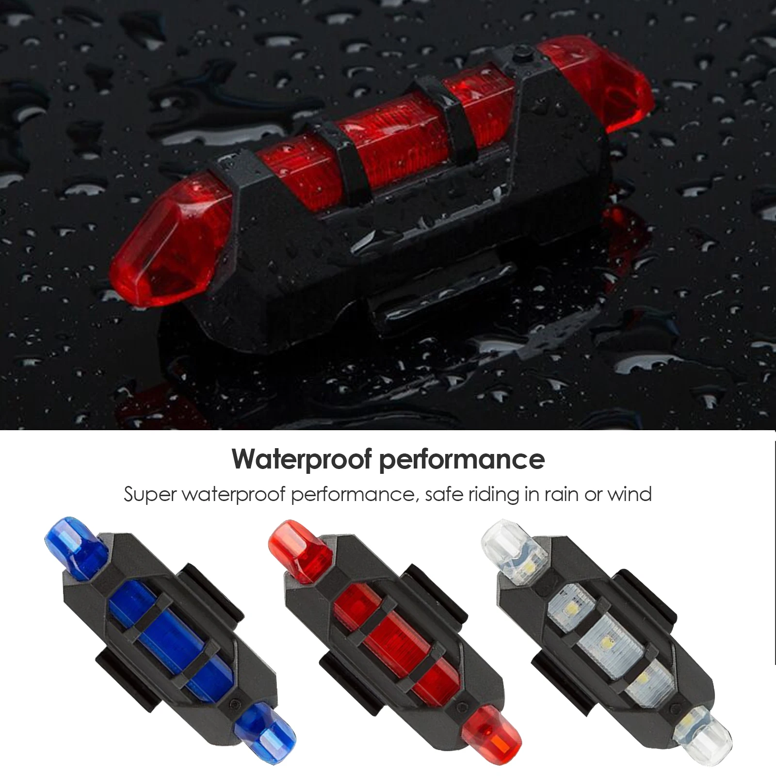 motorcycle tail light warning light mountain bike strobe light laser fog light motorcycle modified universal strobe Drone light