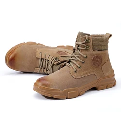 Steel Toe Boot Safety Boots Wear-resistant Puncture Proof Waterproof Work Boots Industrial Construction Safety Shoes