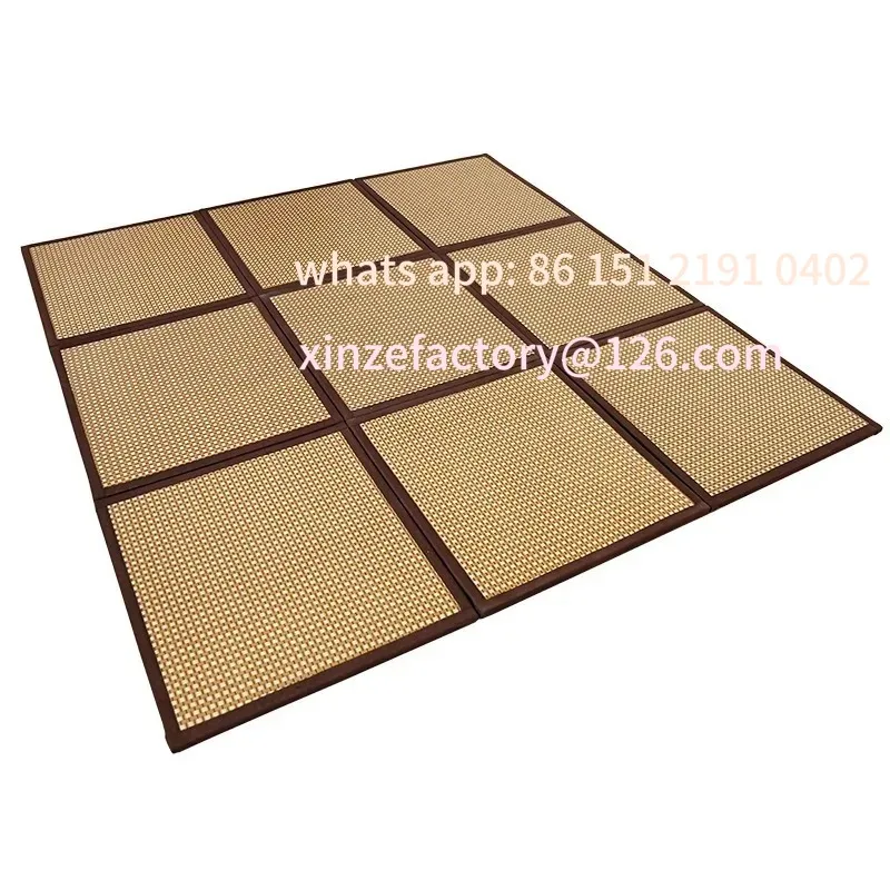 

Customizable Folding Rattan Floor Mat 2cm Thick Living Room Floor Sleeping Mattress Japanese Tatami Carpet Pad Summer Baby Play