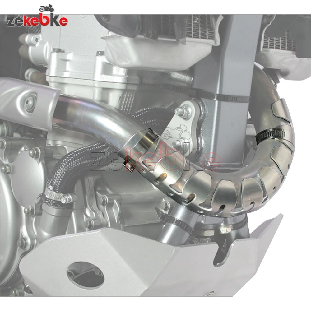 For Yamaha YZ450F/YZ250F 4 Stroke Exhaust Pipe Guard 4Stroke Universal Motorcycle Accessories EXhaust Pipe Guard 4st Universal