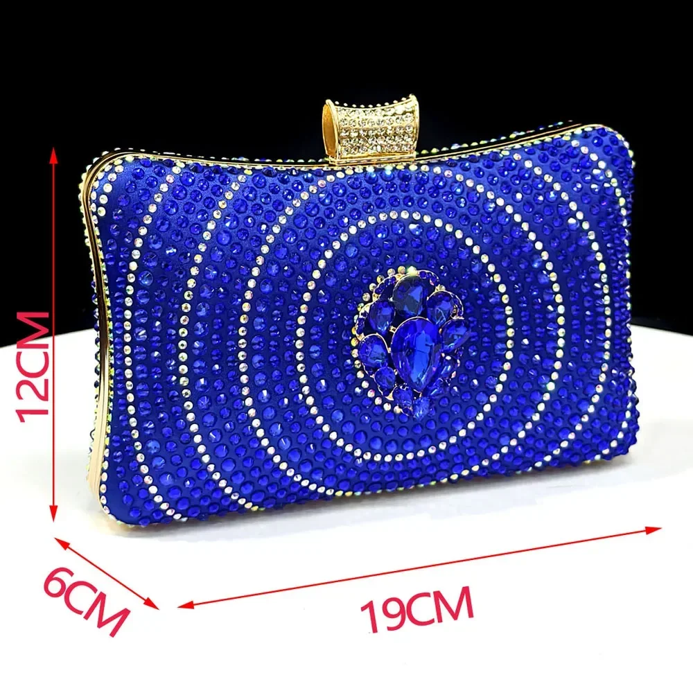 Crystal Rhinestone Heels & Clutch Bag Set Pointed Slingback Heels Women Wedding Prom Party Elegant Formal Matching Shoe Purse