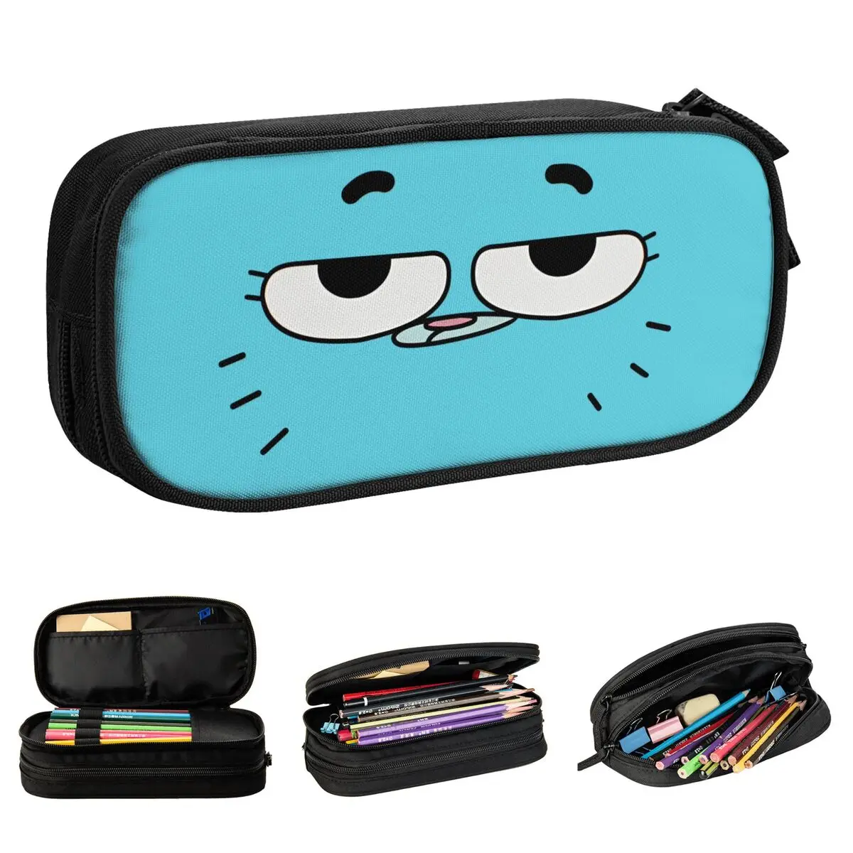 Cute Gumballs Gum Ball Watterson Amazing Cartoon Pencil Cases Pencil Pouch Pen Box for Girl Boy Bag Students School Stationery