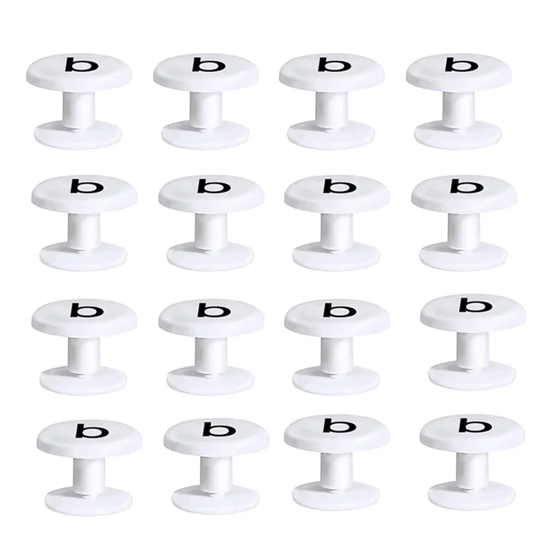 

ABRT-For Wit Tote Bag Straps Compatible- 16 PCS Replacement Rivets For Bogg Bags- White Buttons For Beach Bag Handles Accessorie