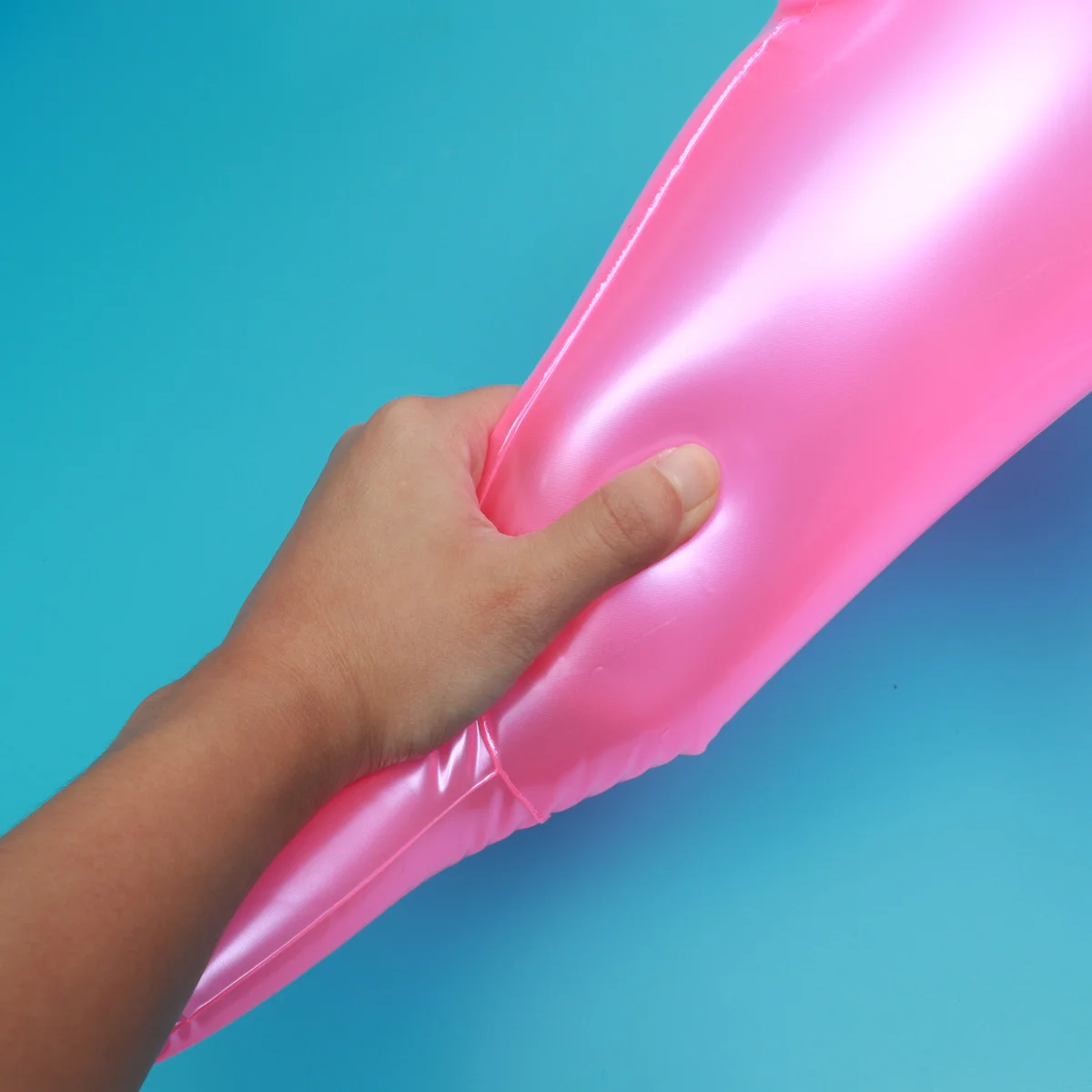 Delfín inflable que sopla el tiempo del baño juguete piscina playa juguete fiesta favor regalo (rosa)