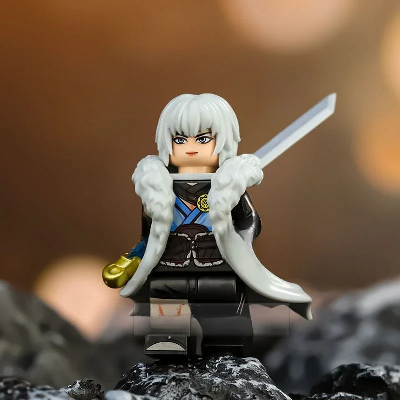 Novos blocos de construção brancos homem menino montado modelo brinquedo ornamento presente do feriado das crianças coleta hobby