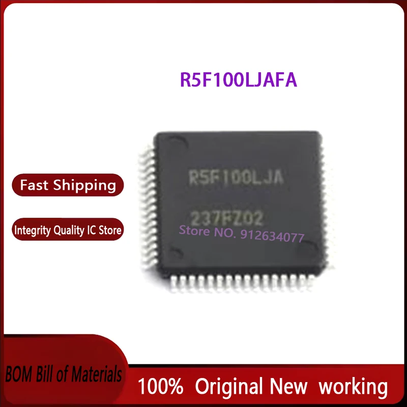 10PCS~100PCS/LOT R5F100LJAFA R5F100LJA QFP64 New Original