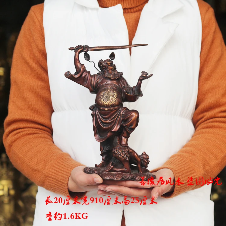 

HOT SALE efficacious Talisman-Exorcise evil spirits Exorcisms town curtilage Good luck Zhong Kui FENG SHUI BRONZE STATUE