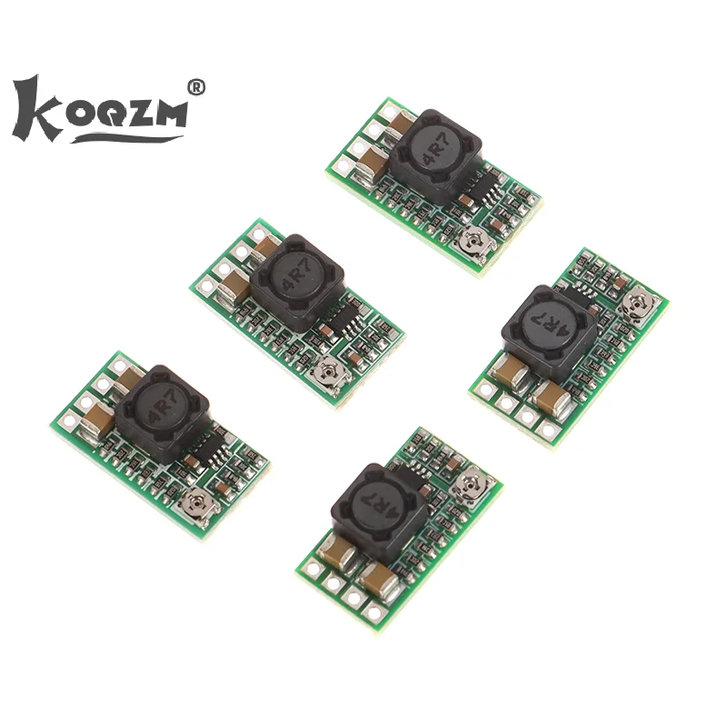 Modulo di alimentazione step down per veicoli da 5 pezzi Convertitore buck DC-DC da 4-20 V12 V a 5 V3 A regolabile