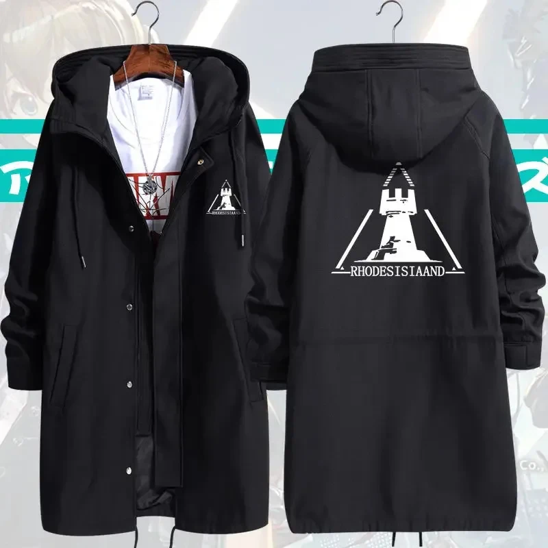 

ADFF15DY20Game Arknights Cosplay Costume Rhodes Island Fashion windbreaker jacket coat Game clothes Unisex Hoodie Zipper Hooded