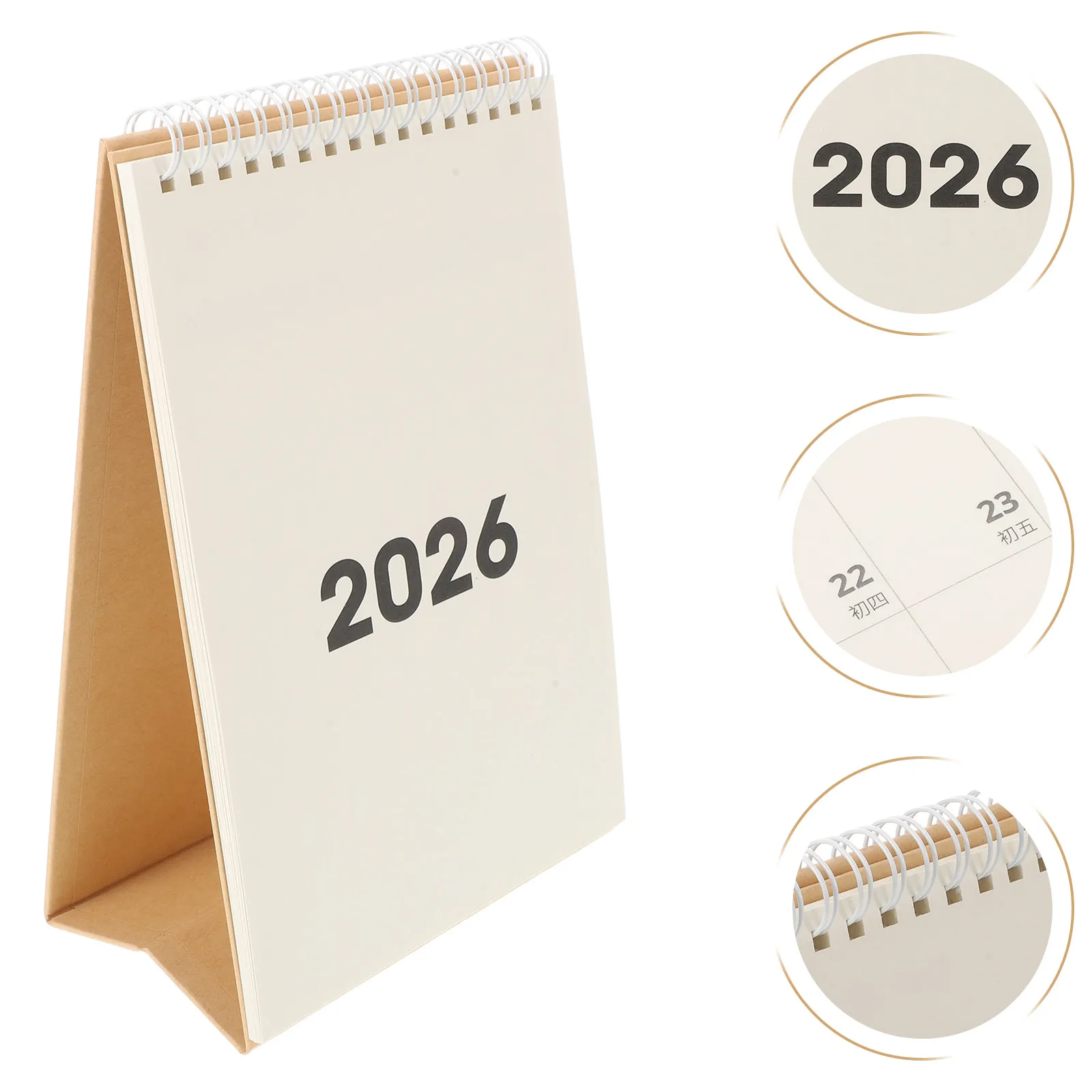 

Набор минималистичных настольных календарей на 2025-2026 годы (18 месяцев, с октября 2025 по декабрь 2026), вертикальный бумажный календарь для офиса