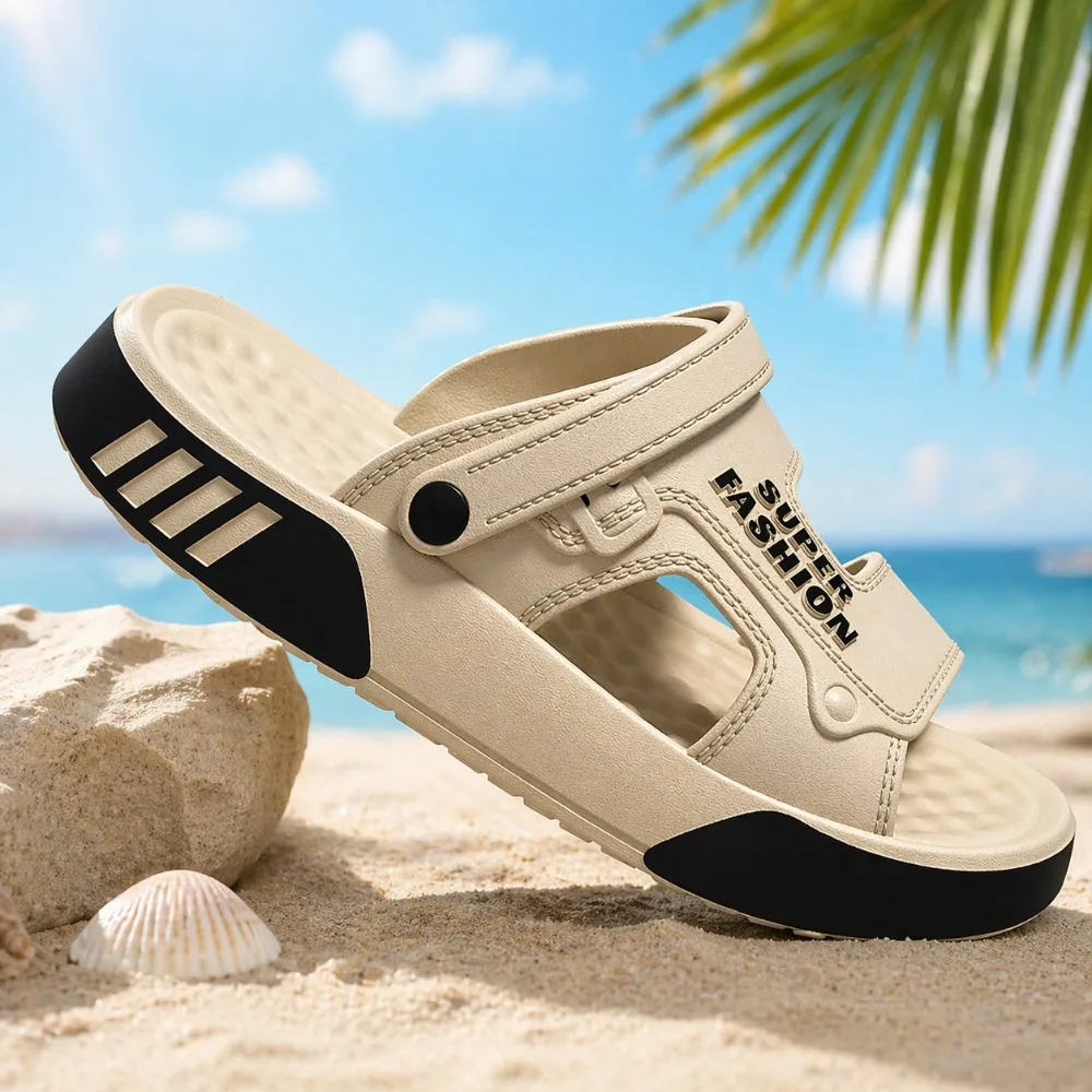 

Men Slippers Summer EVA Soft-soled Platform Slides Ideal for Indoor Outdoor Walking Beach Wear Mens Home Shoes
