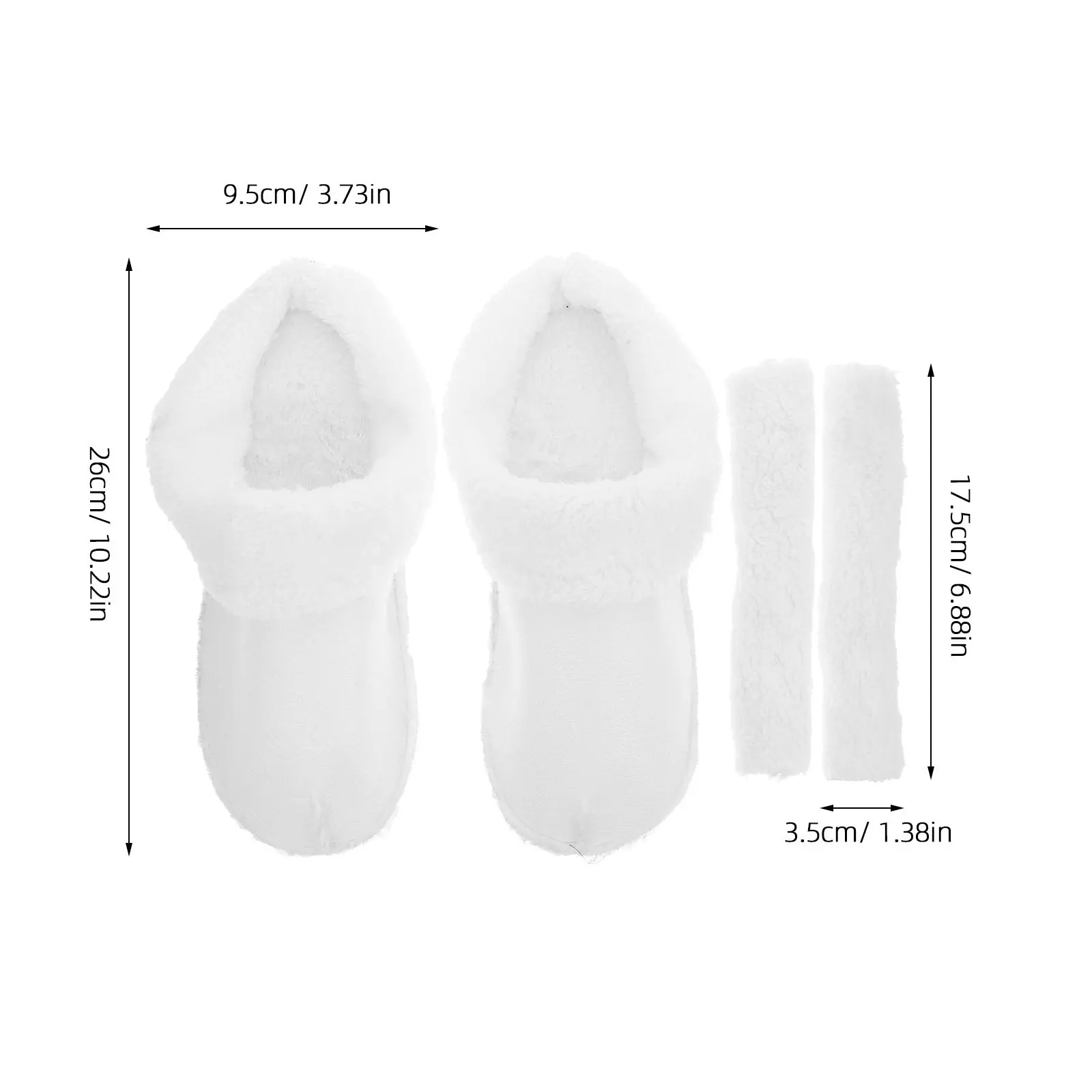 1Set Winter Warm Shoe Insoles for Clogs Sneakers Work Boots Thick Insulated Removable Washable Foot Warmers for Cold Weather