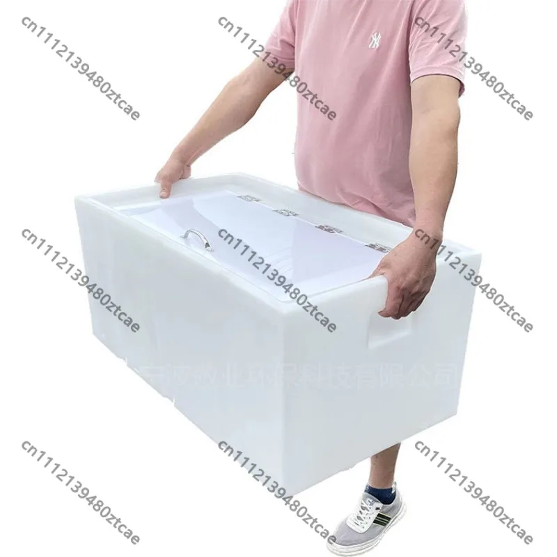 

130L 240L Horizontal Flip Top Fish Transport Box Anti Overflow Breeding Incubation Tank Car Trunk PortableFish Storage Container