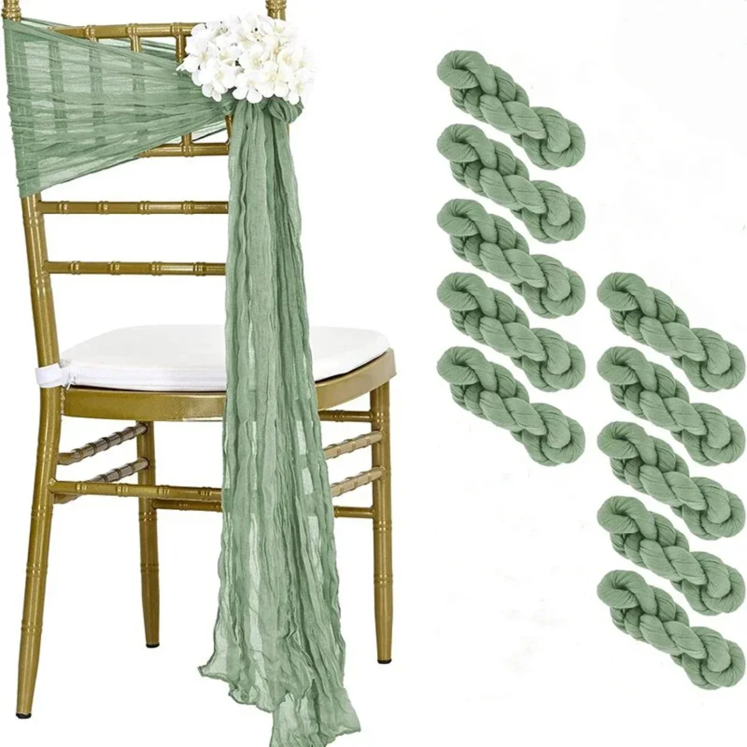 

cale and Sophisticated Ambiance. Elevate your Dining Experience with these Exquisite Chair Sashes. Perfect for Adding a Touch of