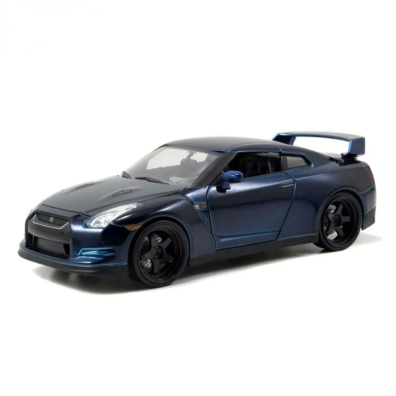 Jada 1:24 Brian’s 2009 Nissan GT-R R35 High Simulation Diecast Car Metal Alloy Model Car Children's Toys Collection Gifts