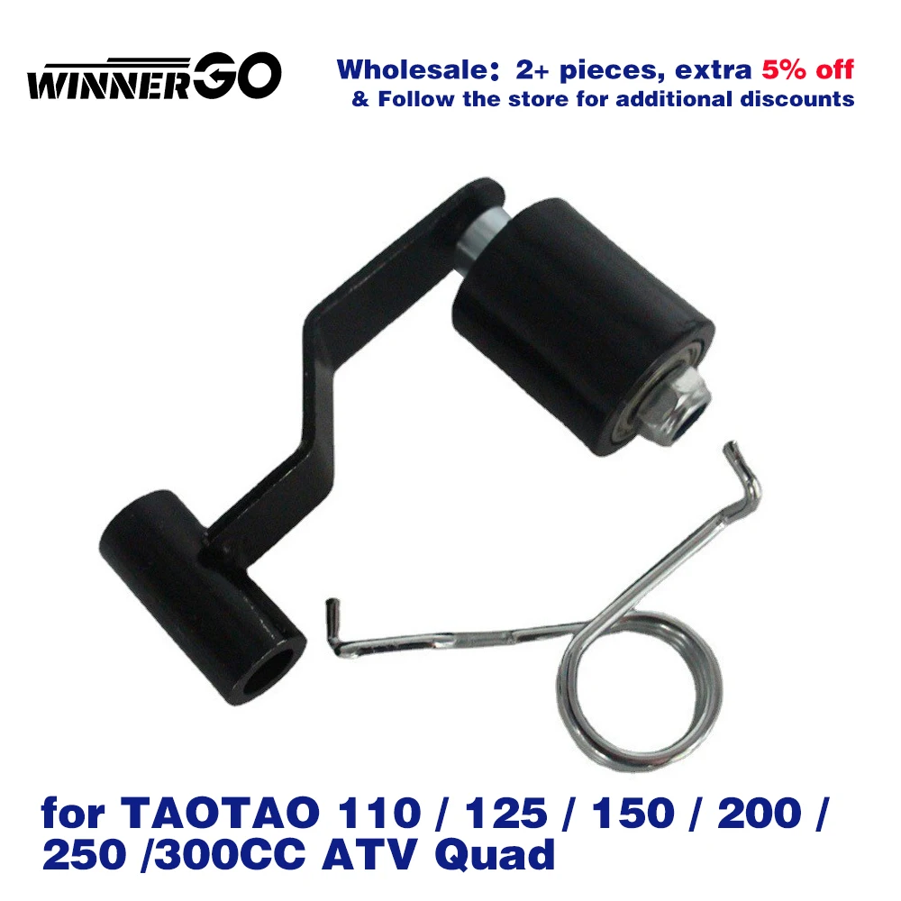 

WINNERGO Chain Tensioner Heavy Duty Roller Idler for TAOTAO 110 125 150 200 250 300CC ATV Quad Adjuster Slider Tensioner