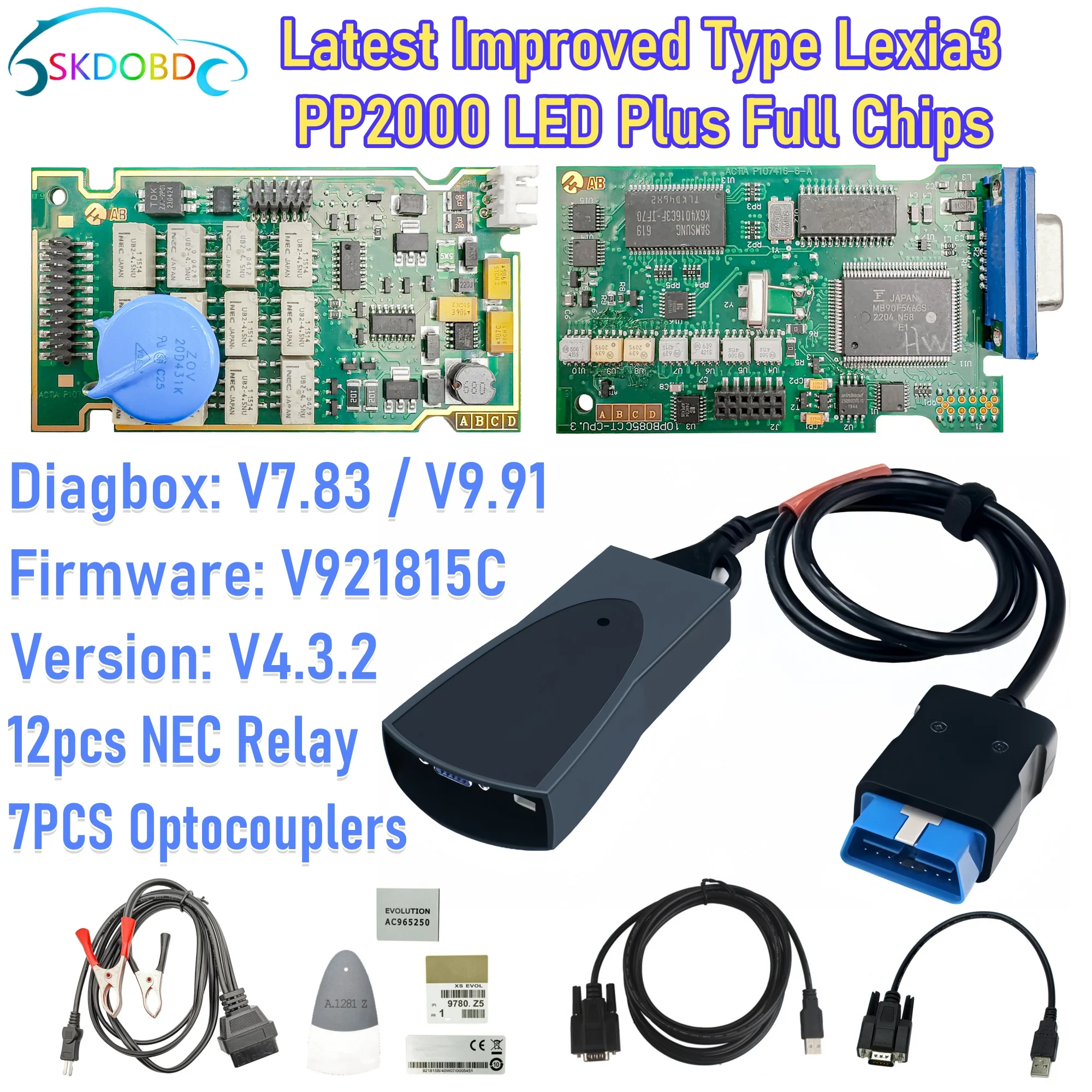 

Улучшенный диагностический инструмент Lexia3 PP2000 с полным набором чипов для инженеров, OBD2 Diagbox V9.91 и V7.83 Lexia 3 для PAS Citroen и Peugeot