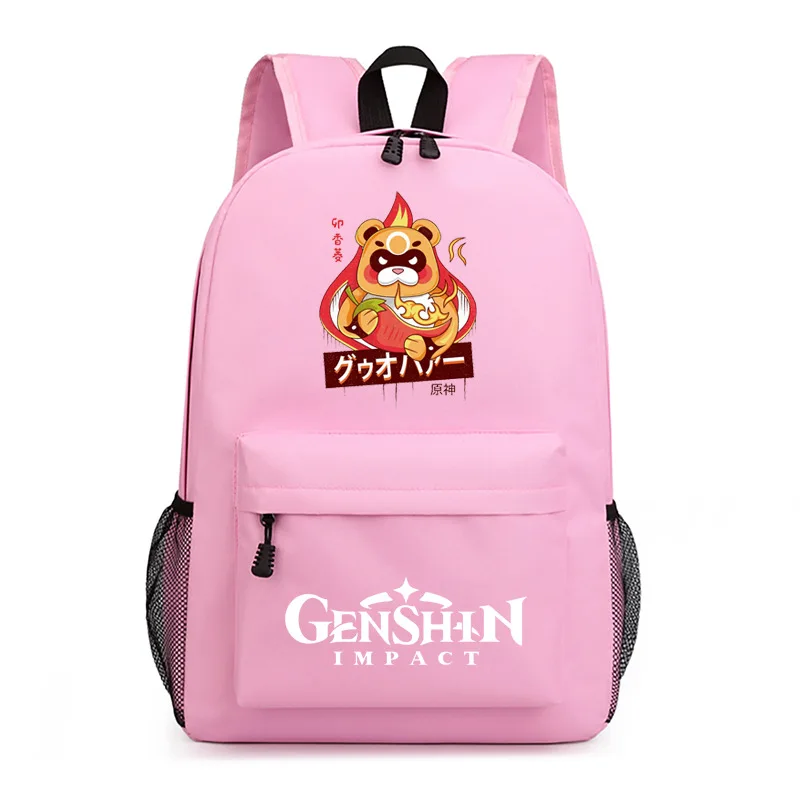 

Harajuku Youthful Cute Genshin Impact Student School Bags Notebook Backpacks Printed Oxford Waterproof Boys/Girls Travel Bags