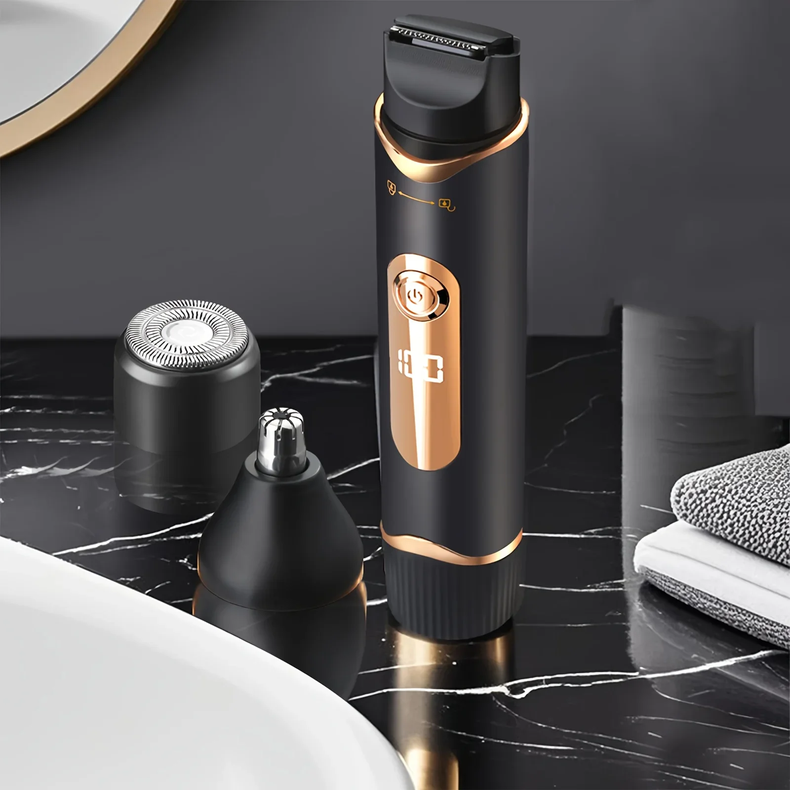 Body Trimmer, 3-in-1 Electric Shaver, Groin Trimmer, Multi-Purpose Trimmer Suitable for Pubic Hair,