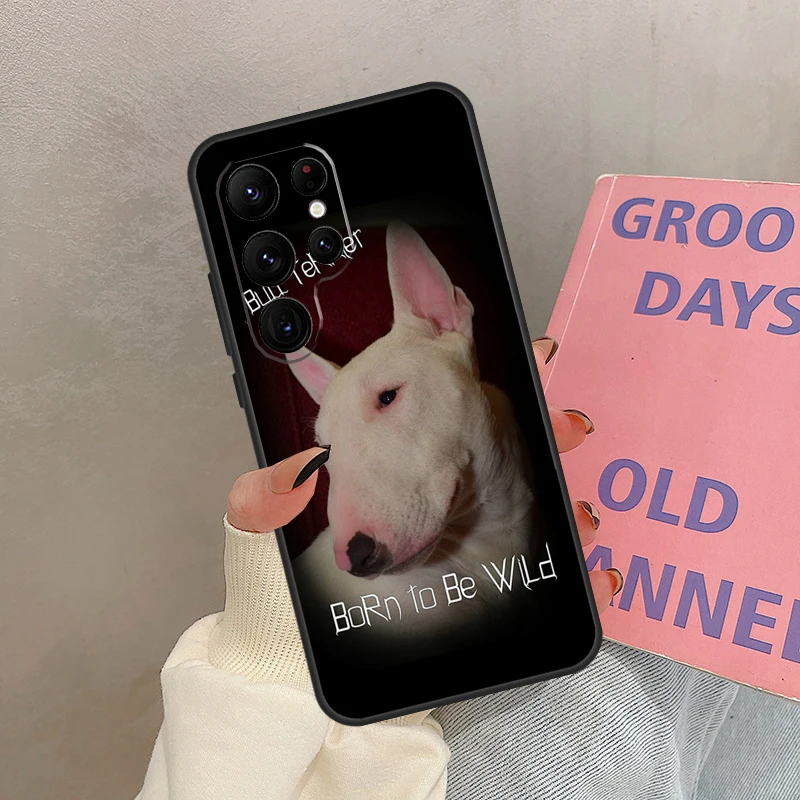 Engels Bull Terrier Hond Case Voor Samsung Galaxy S24 Ultra S20 S21 S22 S23 S25 Ultra S9 S10 Plus S25 FE Cover Coque