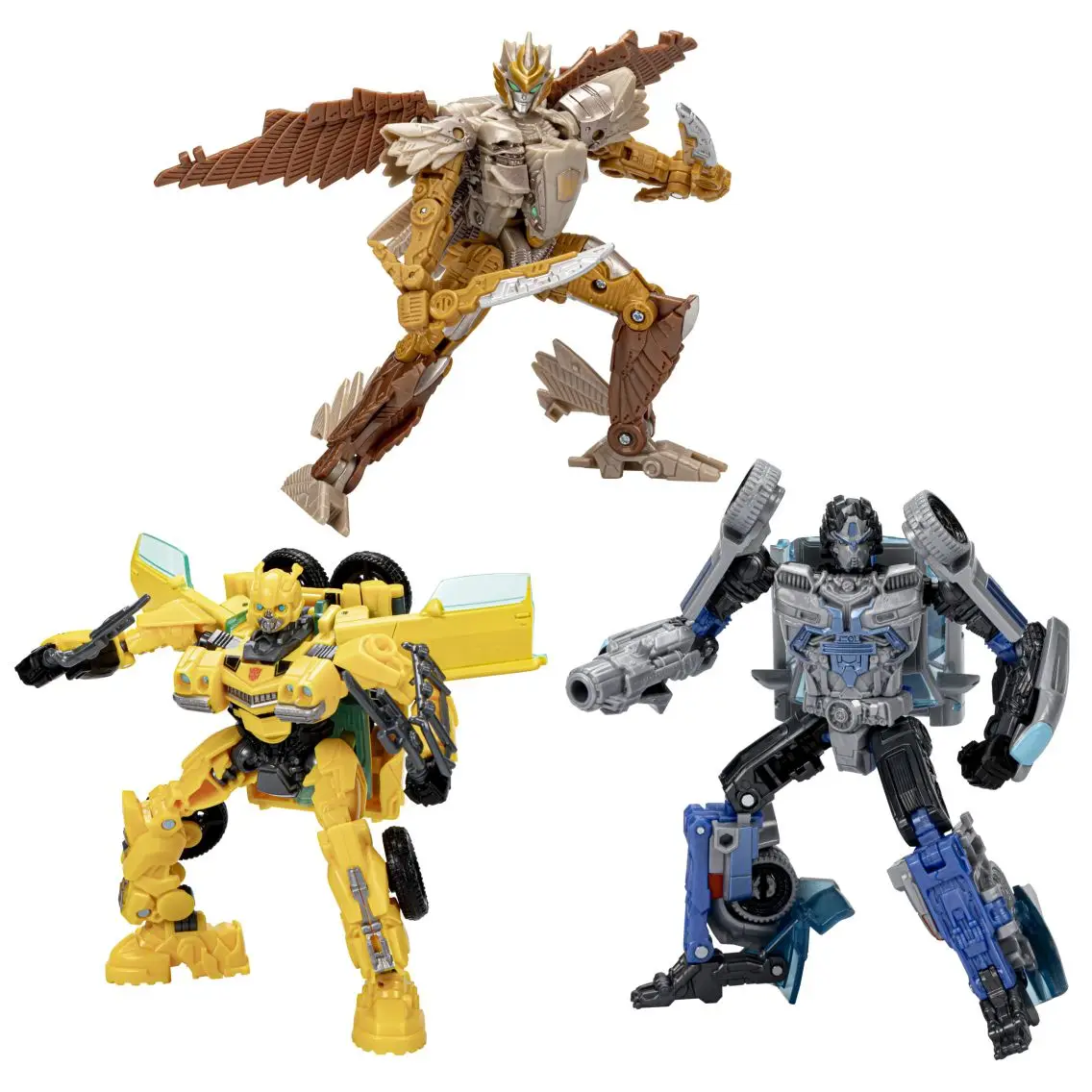 Hasbro Transformers: Rise of The Beasts Jungle Mission (Bumblebee, Airazor, and Autobot Mirage) Action Figures Halloween Gift