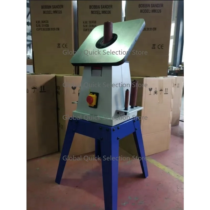 MM326 Multi-Function Electric Sanding Machine, Vertical Oscillating Spindle, Disc & Belt Drum Sander for Wood Finishing
