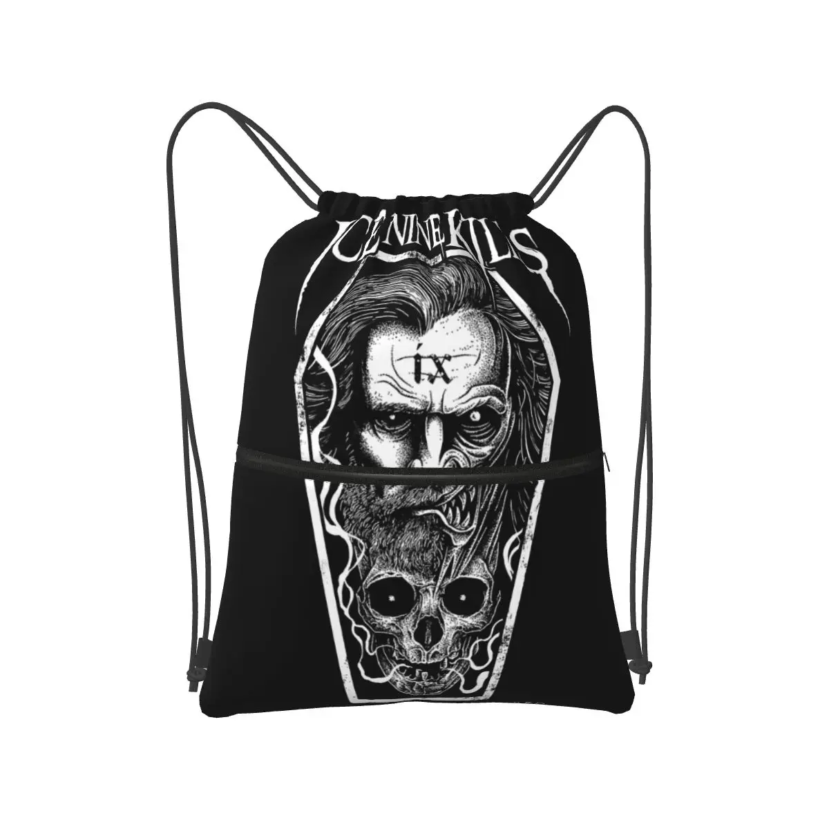

Michele Nolli Ice Nine Kills Backpacks Casual Drawstring Bags Shoes Bag Book Bags for Man Woman School
