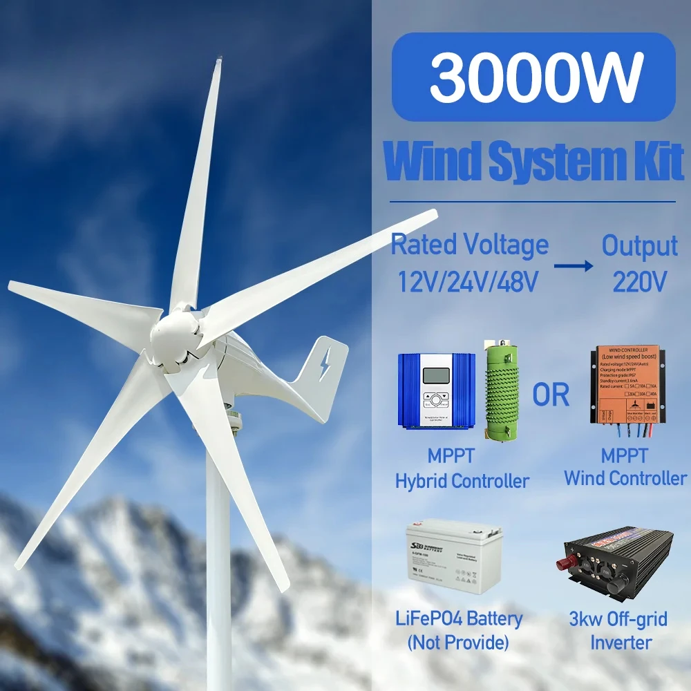 3000W Wind Turbine …