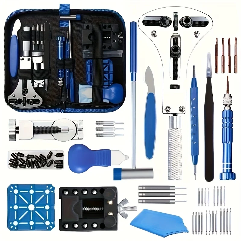 Watch Repair Kit, Professional Watch Battery Replacement ToolWatch Link And Back Removal Tool, Spring Bar Tool Set