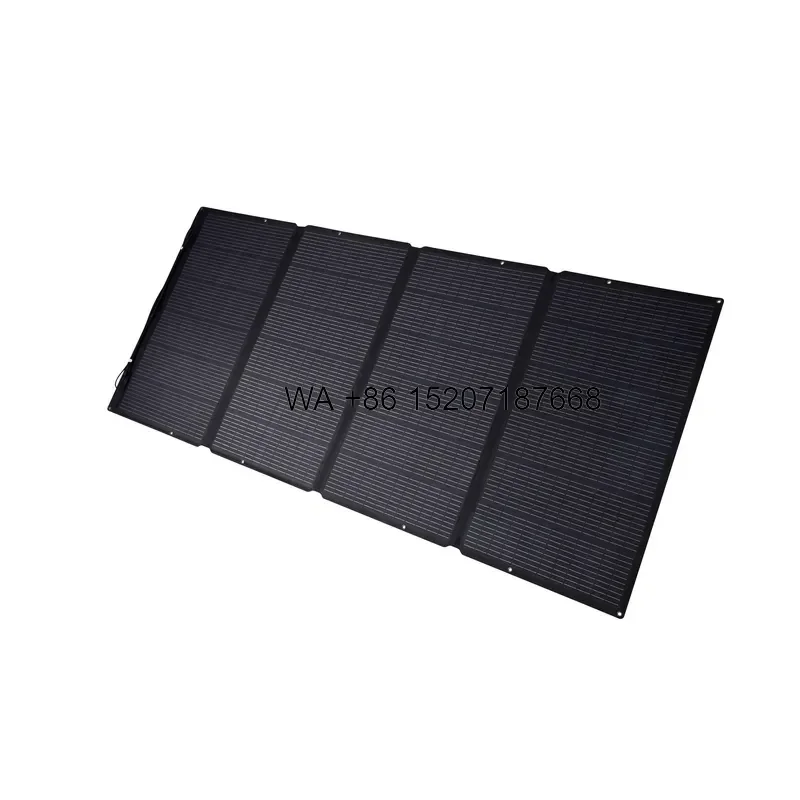 Wmwmnu 400W High Efficiency Flexible Portable Solar Panel Anti Cracking Design Easy Installation for Low Load Roofs